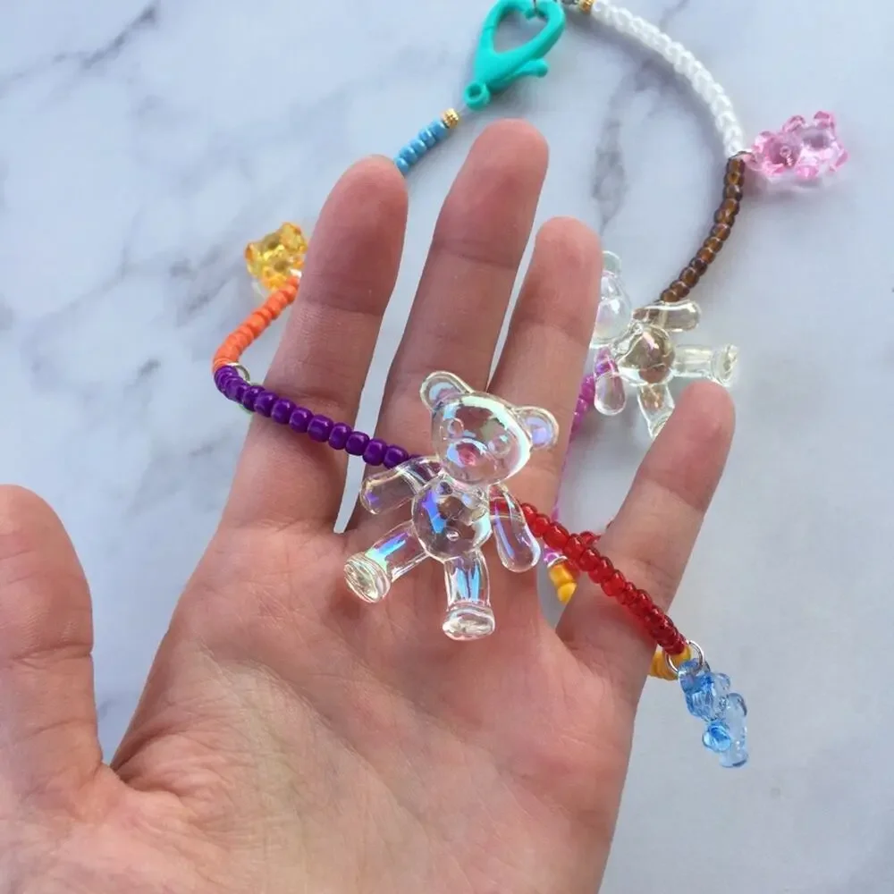 Handmade Kandi Gummy Bear Beaded Necklace - Picture 2 of 11